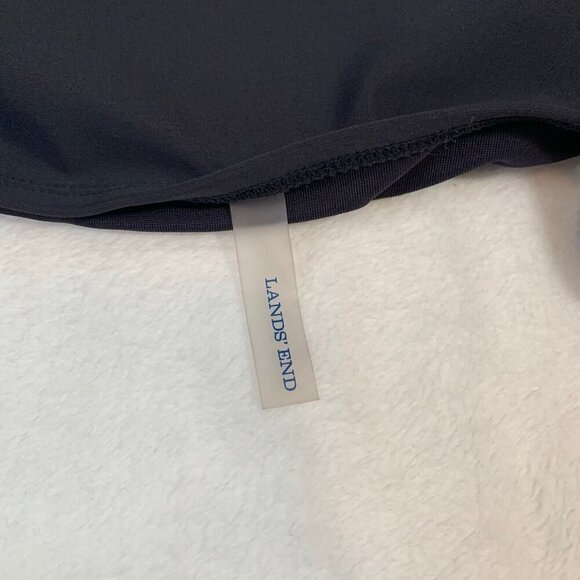 Lands' End black strappy tankini with underwire - Size 8 - Picture 6 of 10